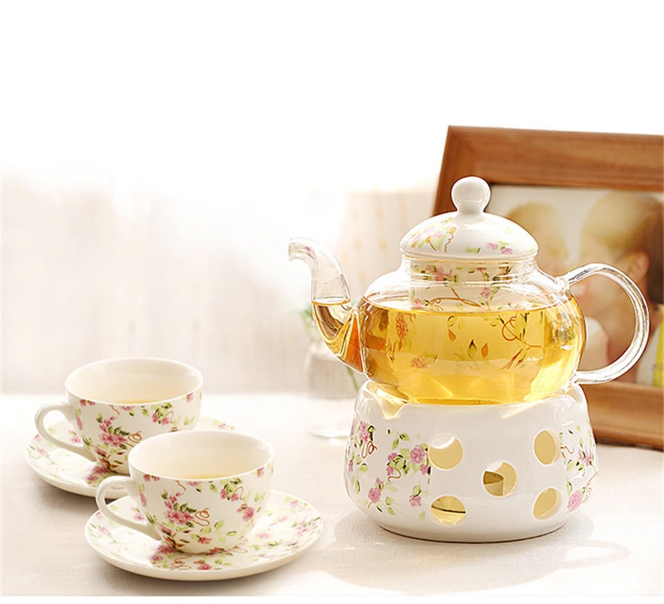 Amazon.com | Ceramic Teapot with Strainer Vintage Porcelain